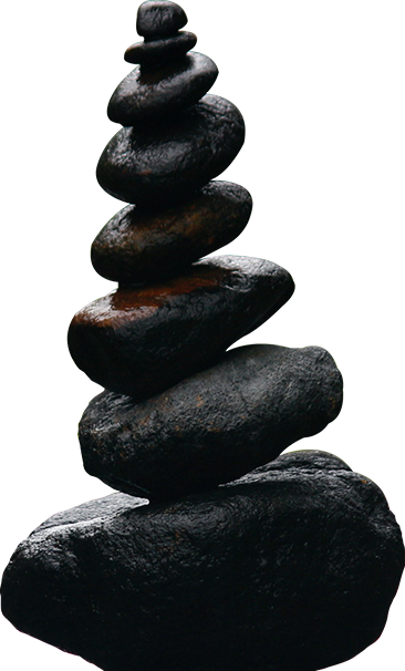 A stack of rocks is shown in this image.