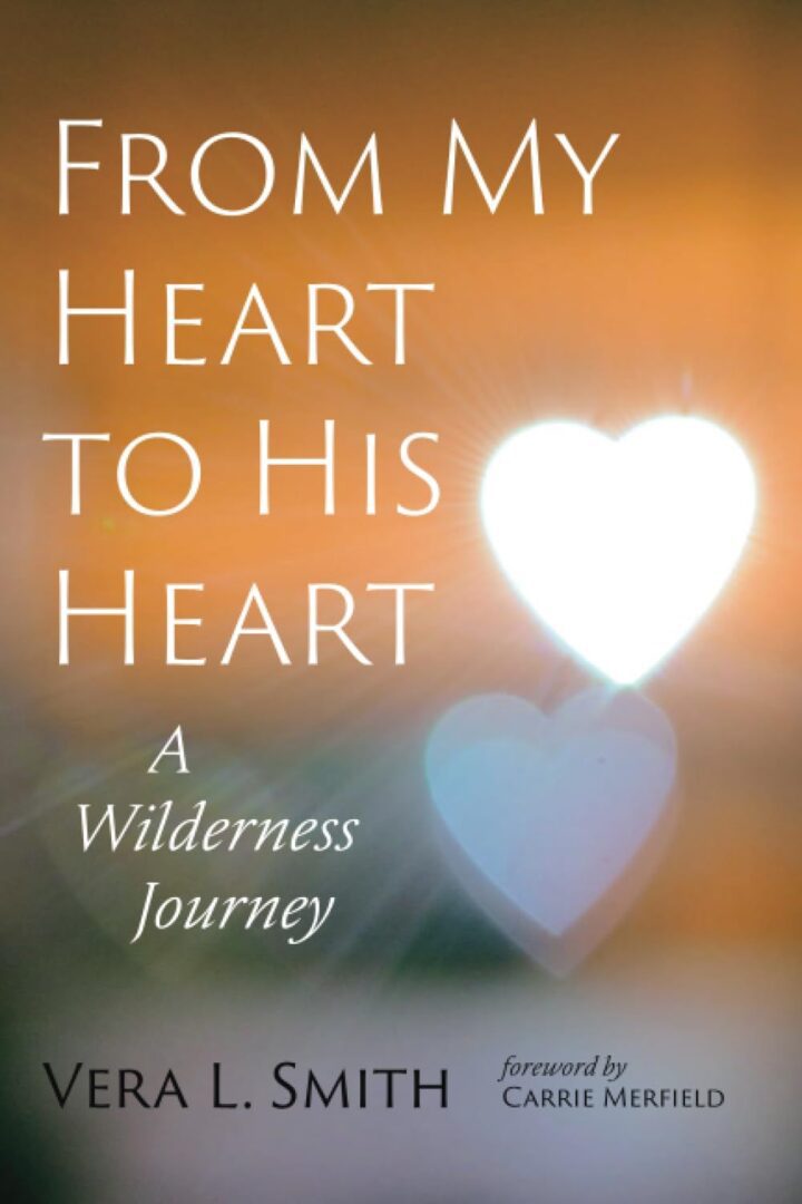 A book cover with the title from my heart to his heart.